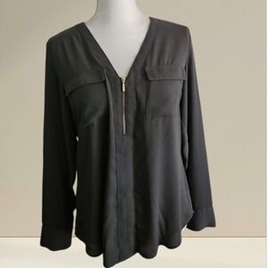 Express Green Blouse Top Size M